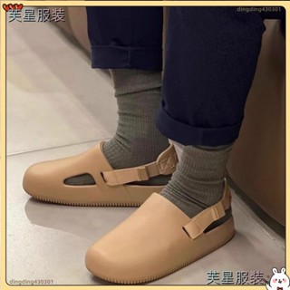 🌸臺灣限時低價🌸男女休閒運動魔術綁帶包頭沙灘穆勒涼拖鞋外穿 平底勃肯鞋LWL
