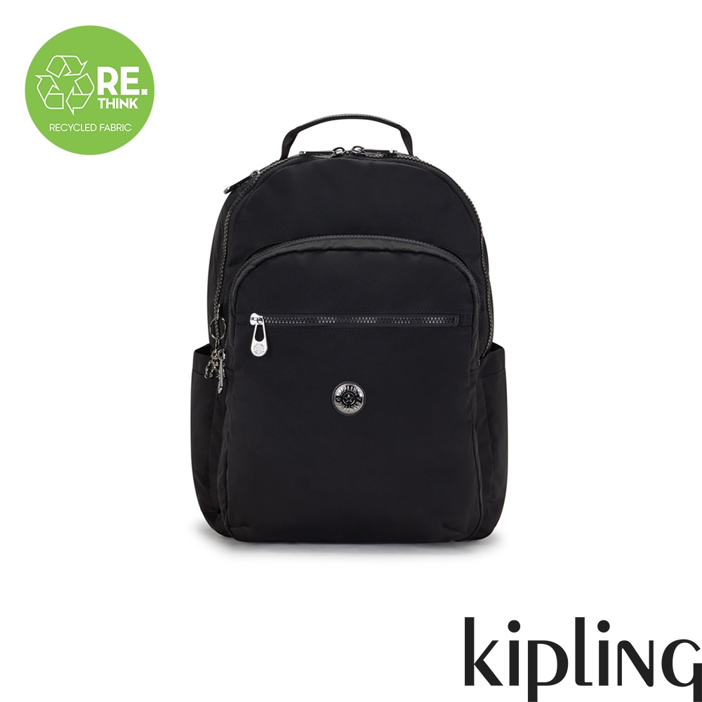 Kipling 經典百搭黑機能手提後背包-SEOUL