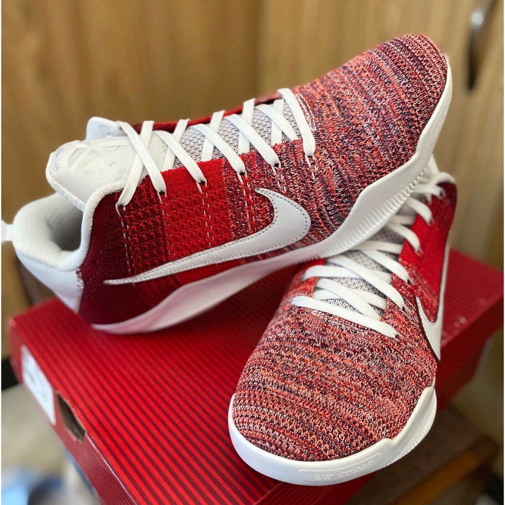 Nike kobe 11 xi elite low 4kb 紅馬 籃球運動鞋 824463-606