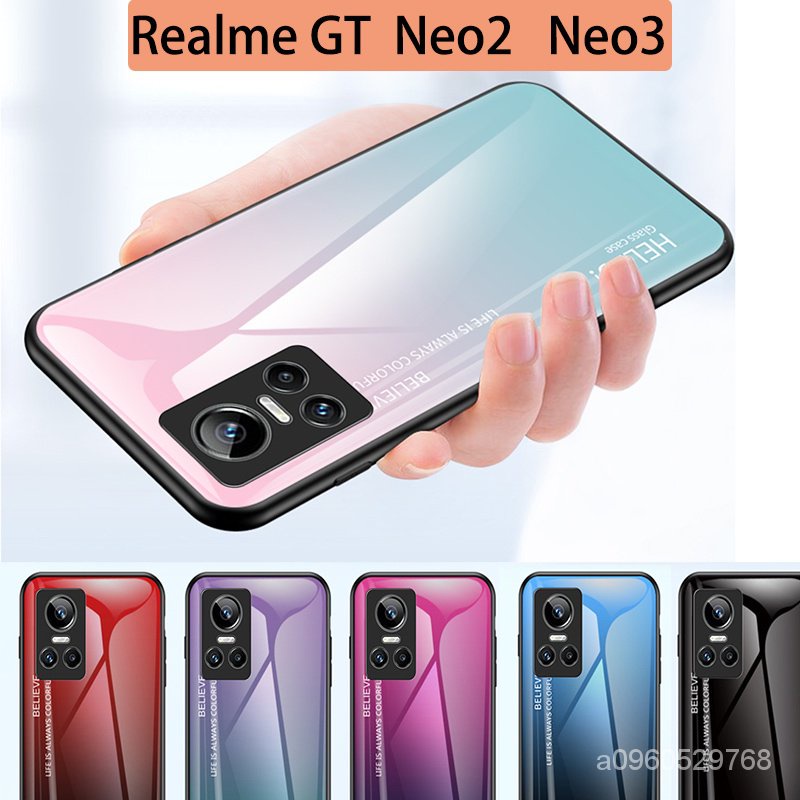 防刮玻璃殼Realme GT Neo2 Neo3 GT2 Pro Neo3T 保護殼 防摔手機殼 21SU