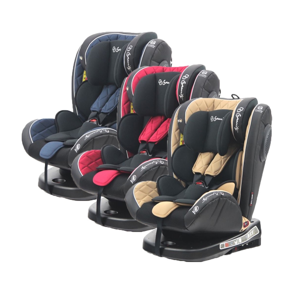 Capacity 0-12歲 ISOFIX 360度旋轉安全汽座 (三色可選)【甜蜜家族】