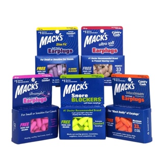 Mack's 泡棉耳塞 dB29~33 睡眠耳塞 防噪音 學習 旅行 macks 海綿耳塞