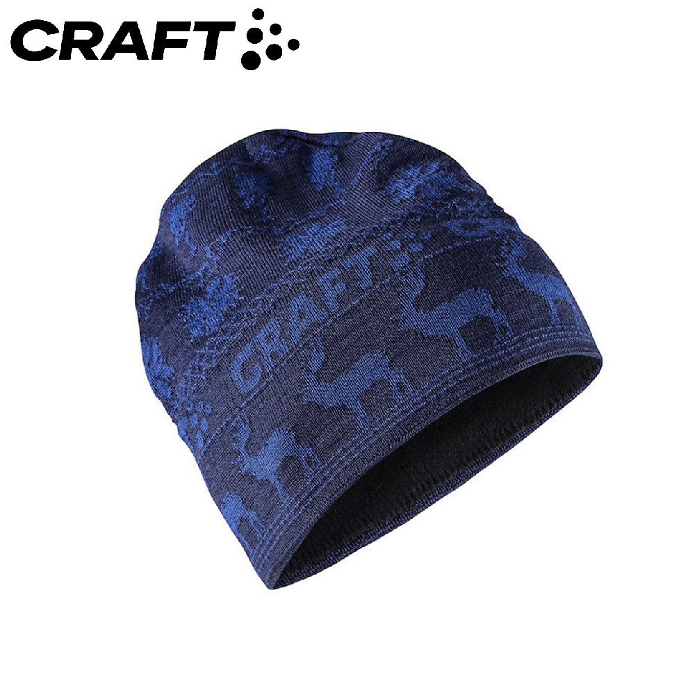 【CRAFT 瑞典 針織羊毛帽《深藍》】1906511/保暖帽/針織帽/毛線帽/休閒帽/毛帽