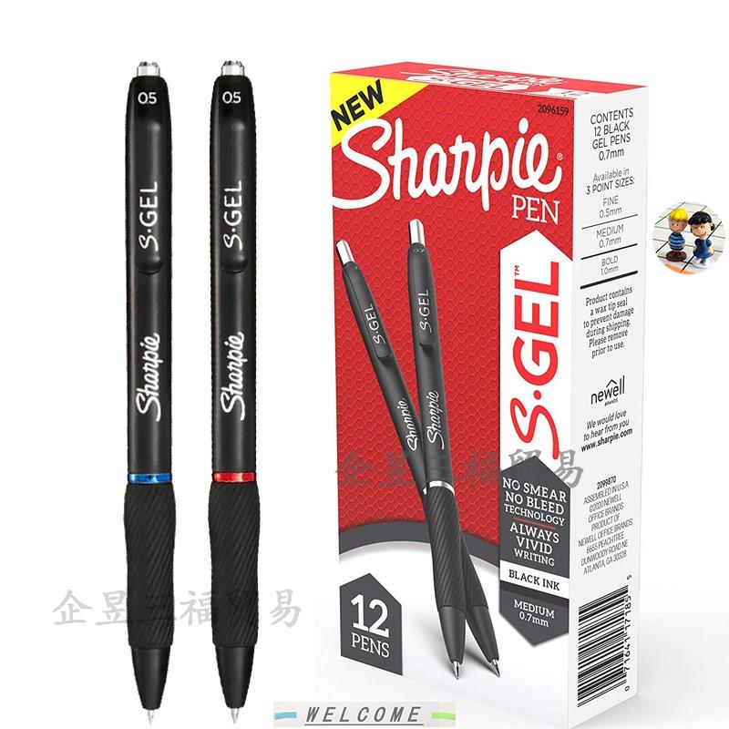 Sharpie S-Gel, Gel Pens, Medium Point (0.5mm), Black Ink Gel