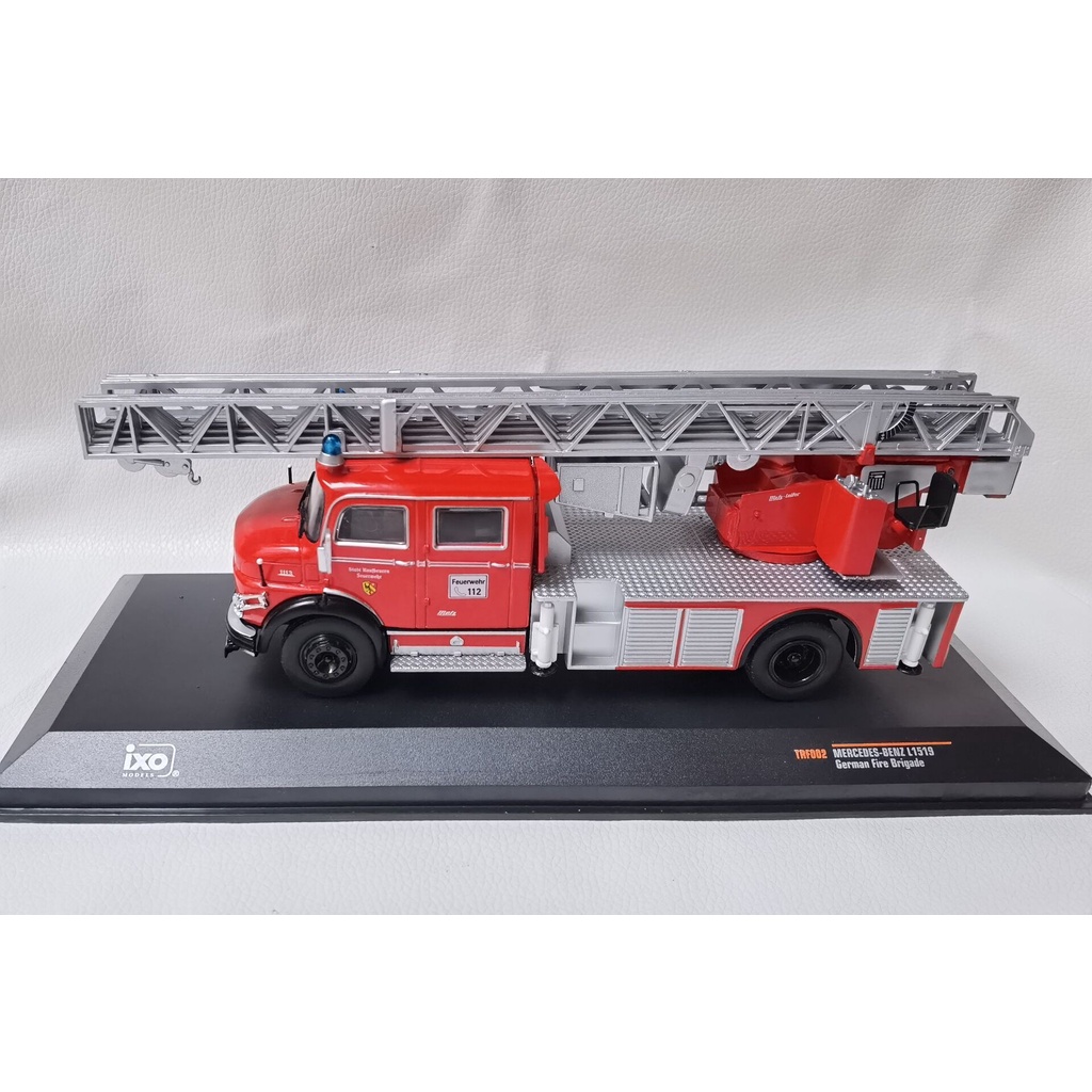 IXO 1/43 賓士 德國雲梯消防車模型 L1519 GERMAN FIRE BRIGADE