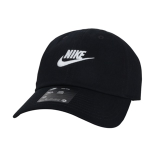 NIKE 運動帽(防曬 遮陽 鴨舌帽 運動 帽子「FB5368-011」 黑白