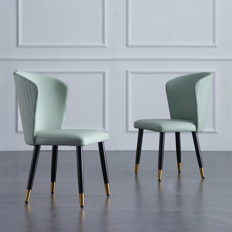 輕奢餐椅實木簡約現代北歐餐桌組合設計師椅子皮藝家用靠背貝殼椅