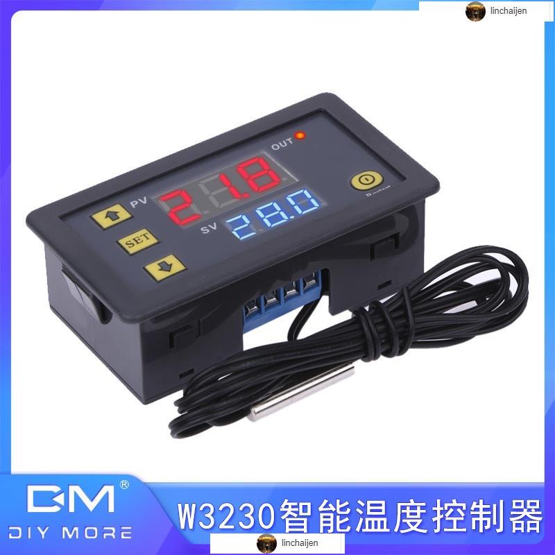 W3230高精度數顯溫控器DC12/24V AC110-220V智能溫度控制開關模塊