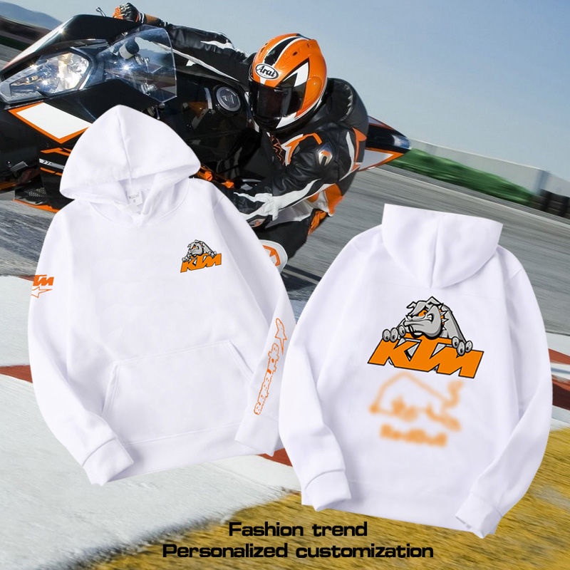 KTM車隊摩托車比賽服重機車越野連帽衛衣秋冬寬松定制上衣服外套《---佳佳》