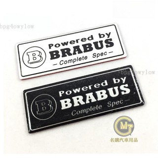 汽車好物🔥1 x 鋁標賓士BRABUS標誌汽車側標尾標B徽標貼紙賓士Benz BRABUS 蘋果樹 C200 E300