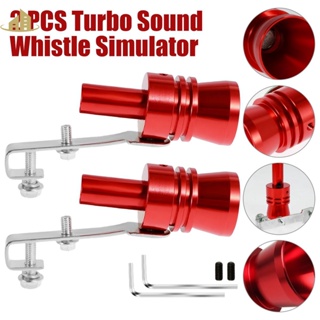 2Pcs Turbine Sound Whistle Aluminum Alloy Turbine Sounder Ma