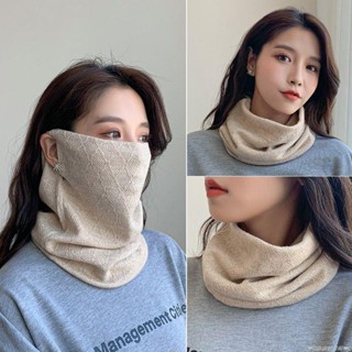 【限時免運】圍脖女秋冬季韓版百變掛耳面罩保暖護頸脖套百搭圍巾加厚防風口罩騎行防風防寒面罩 騎行保暖頭套 戶外保暖