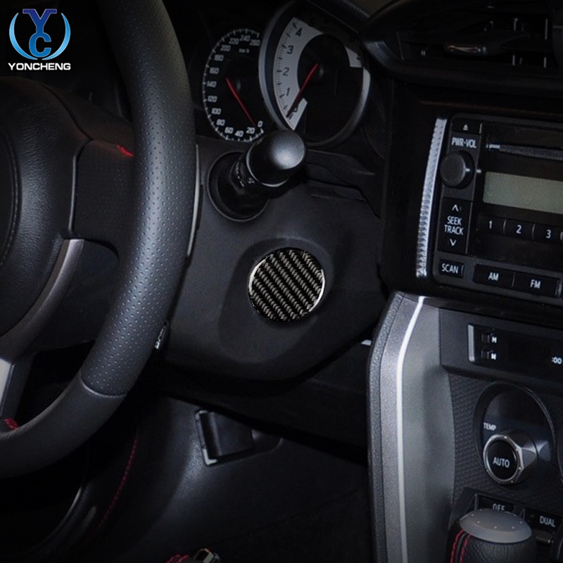 Subaru 斯巴魯BRZ一鍵啟動按鍵 豐田86碳纖維點火開關按鈕改裝配件