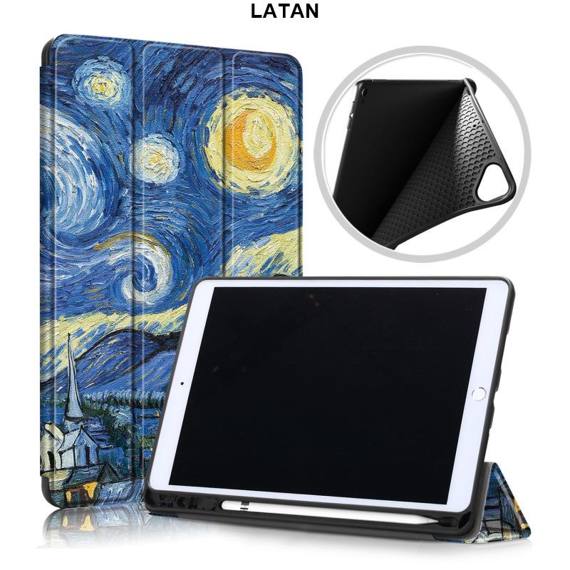 LATAN-高清彩繪 IPAD 保護套 10.2 筆槽 IPAD7 IPAD8 A2197平板套 Air3 10.5吋