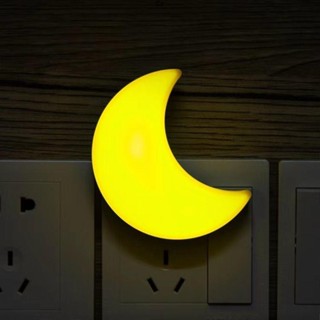 可愛小夜燈小夜燈光控LED插電開關燈插座節能燈感應燈嬰兒餵奶燈臥室小燈泡