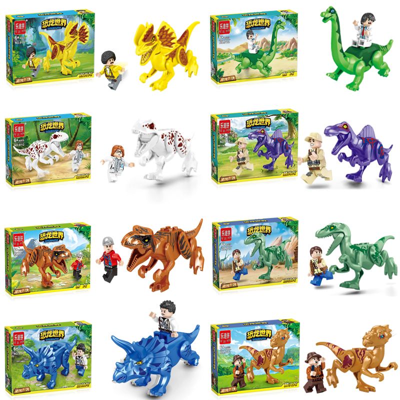 恐龍 玩具 兼容樂高積木益智力拼裝小顆粒男孩侏羅紀世界霸王龍兒童組裝恐龍