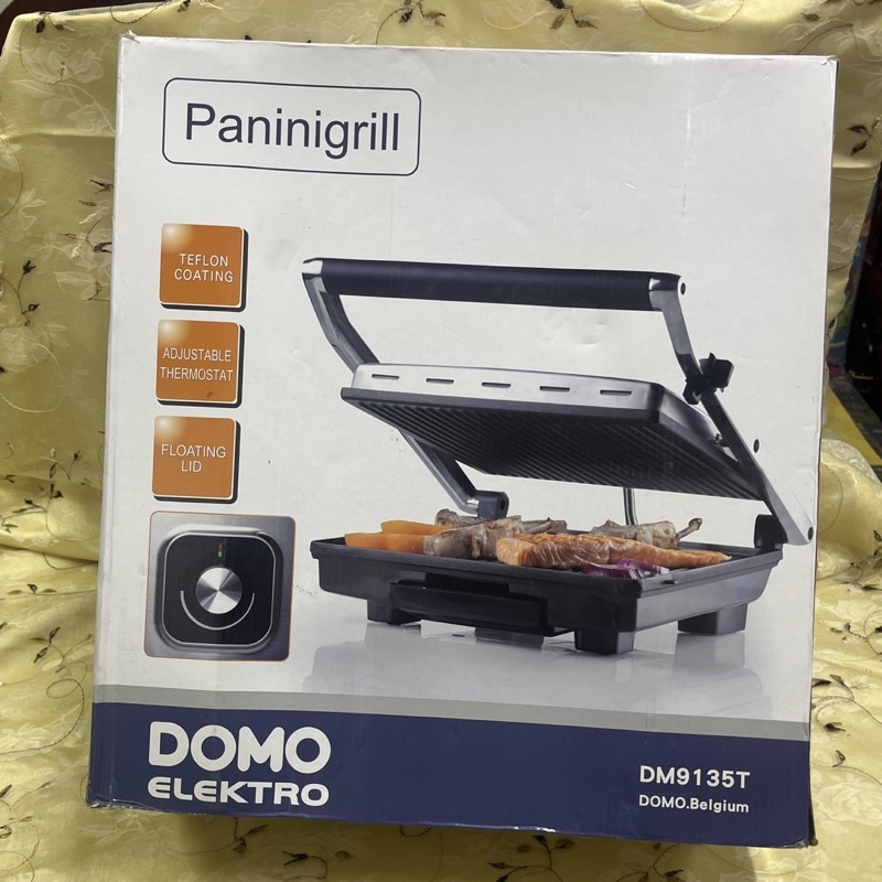 比利時品牌DOMO ELEKTRO可調溫度帕尼尼機DM-9135T/燒烤機/鉄板燒機/早餐機/點心機/烤麵包機、烤吐司機