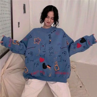 GALA衣櫥 秋冬季新款女裝2023韓版BF寬鬆原宿風套頭長袖衛衣外套女學生上衣