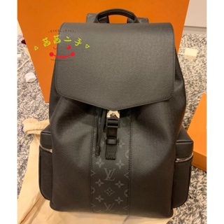 二手正品LV 路易威登 Outdoor系列 M30417 帆布拼牛皮 書包 雙肩包 後背包 男款 黑色