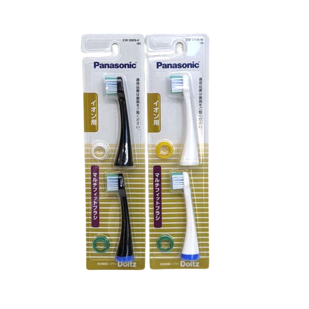 國際牌 Panasonic 松下 EW0909 牙刷頭2入 電動牙刷替換刷頭 白色/黑色 相容:EW-DE54