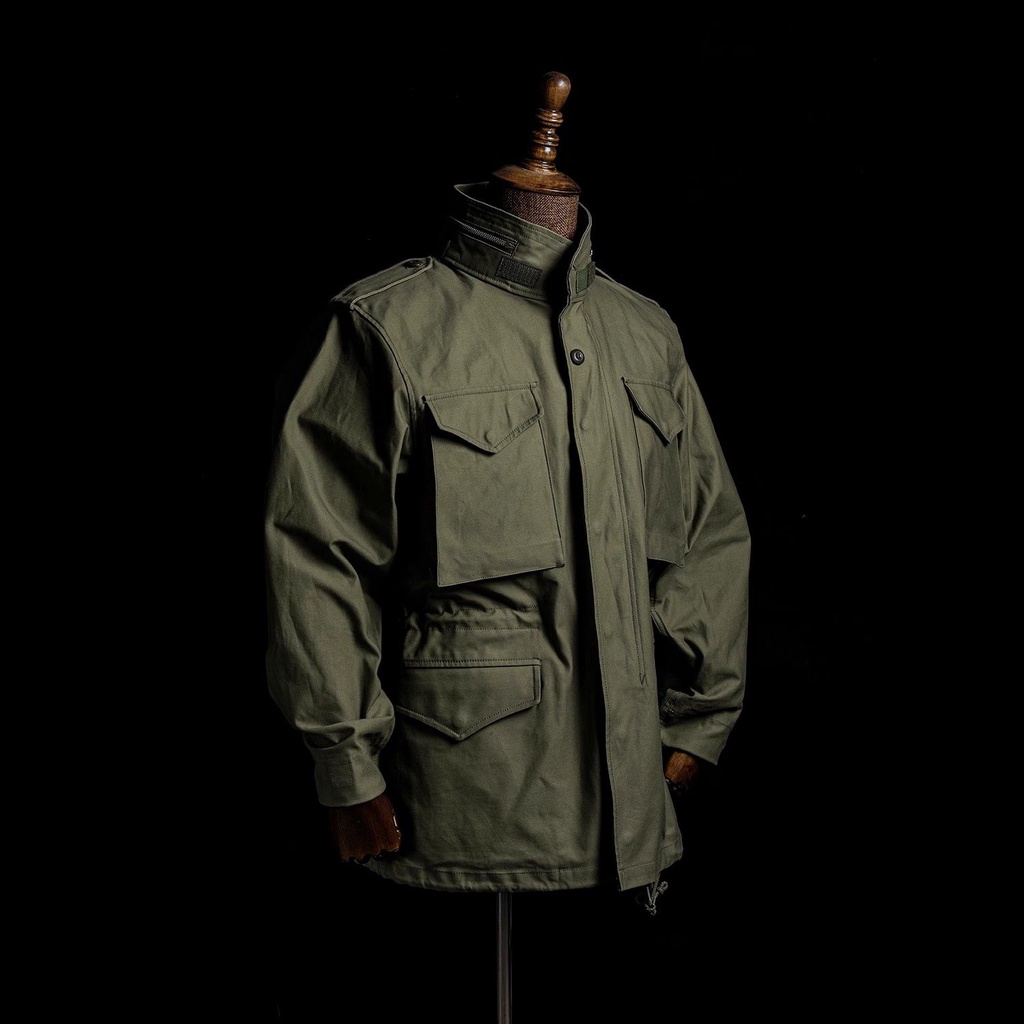 大尺碼 男裝 M65外套復刻美軍1971年鋁拉版本復古夾克男寬鬆大尺碼野戰戶外風衣