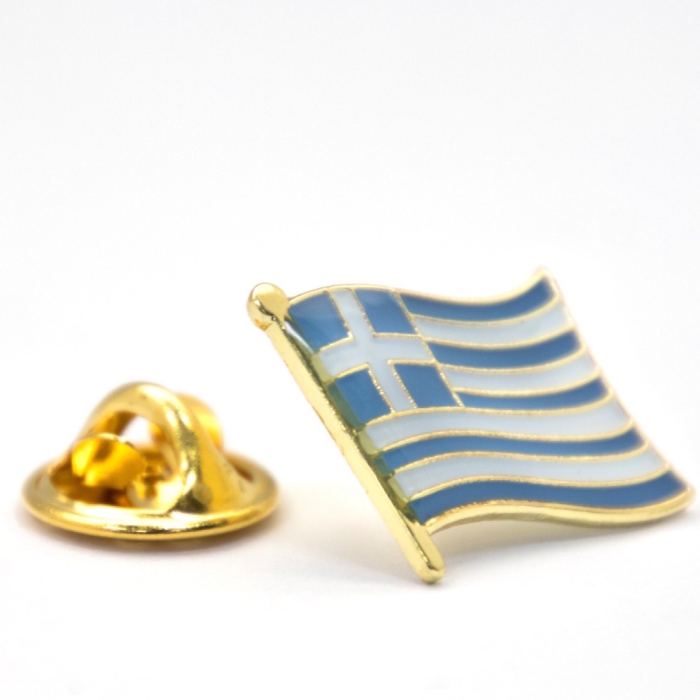 【A-ONE】Greece希臘金屬別針 胸針 胸章 徽章 證章 紀念徽章 國慶 辨識 造型 時尚