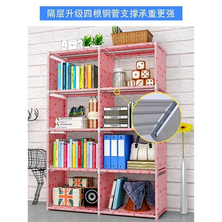 簡易書架兒童書櫃落地簡約家用學生書桌收納置物繪本小書架省空間