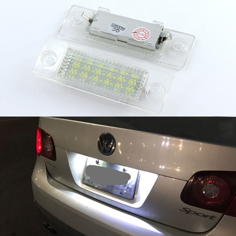 台灣熱銷 福斯 VW Golf plus Jetta Touran caddy T5 Passat LED 牌照燈 超白