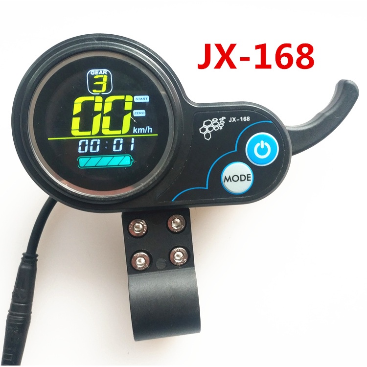 jx-168調速儀表大陸合電動滑板車碼表顯示屏油門杰西斯36v控制器