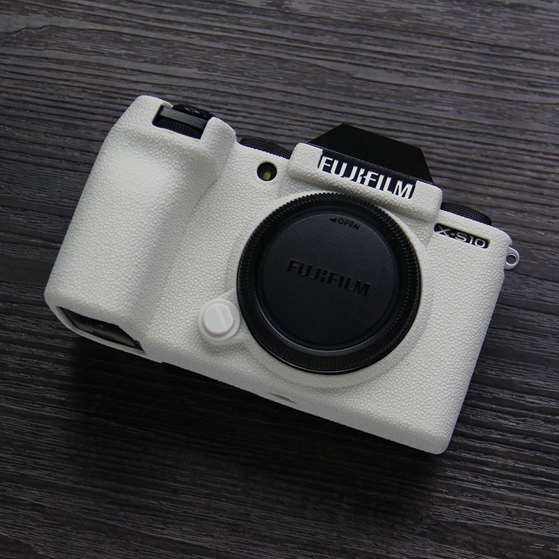 ✤◊❁適用富士X-S10相機套 荔枝紋硅膠保護套Fujifilm xs10機身套全包