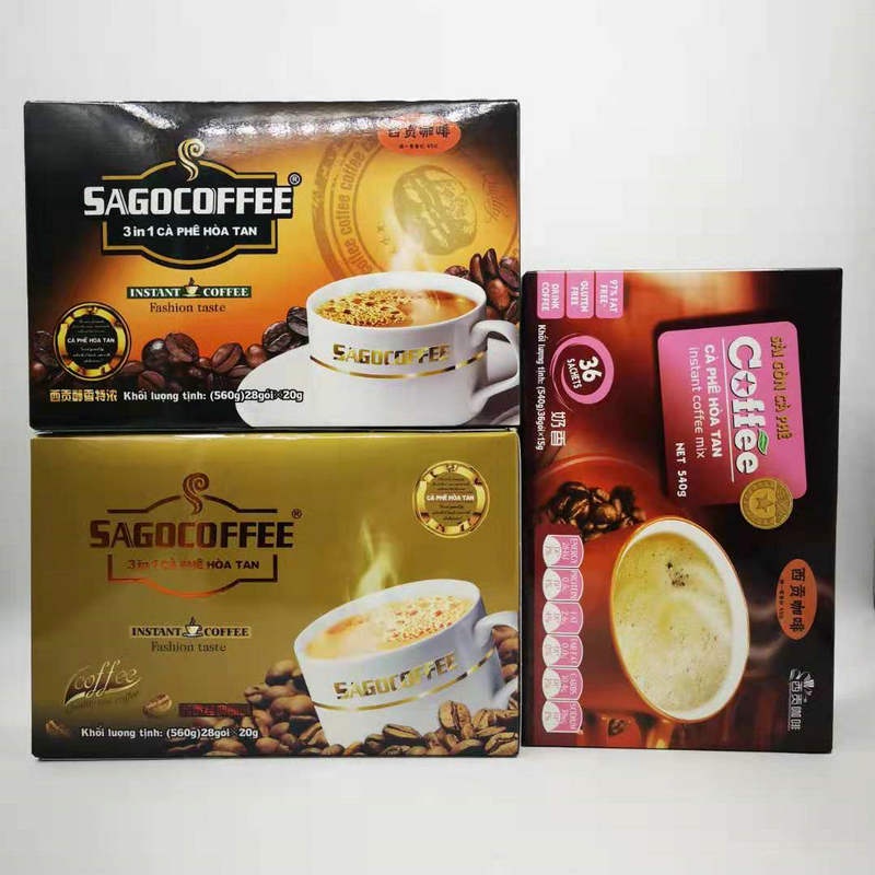 越南西貢醇香特濃經典原味奶香味三合一速溶咖啡560g(28x20g)