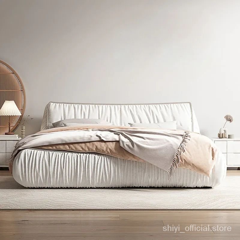 baxter床意式輕奢床現代簡約雙人設計師北歐大氣主臥榻榻米床矮床