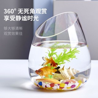 玻璃水培 植物花瓶 透明花瓶 斜口魚缸 斜口瓶 水培花盆 水培器皿 水族瓶 小魚缸 造景魚缸 微景觀 桌麵擺件 造景