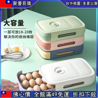📣「下殺價」 抽屜式放鷄蛋的收納盒子筐冰箱用自動滾蛋廚房蛋託保鮮鷄蛋盒神器 G8