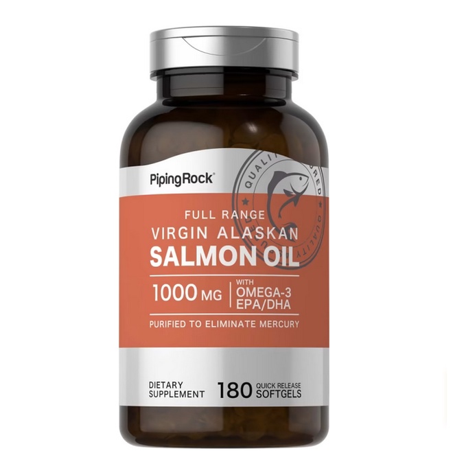 【Piping Rock】免運 Salmon oil 美國阿拉斯加 鮭魚油 180顆