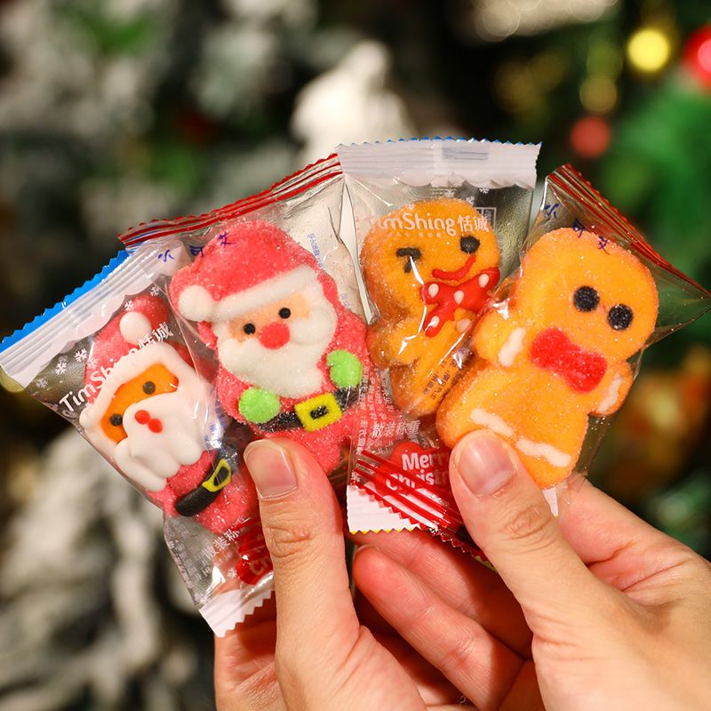 新日期【桃園】圣誕節糖果創意棉花糖圣誕軟糖可愛圣誕老人樹糖禮物批發網紅零食
