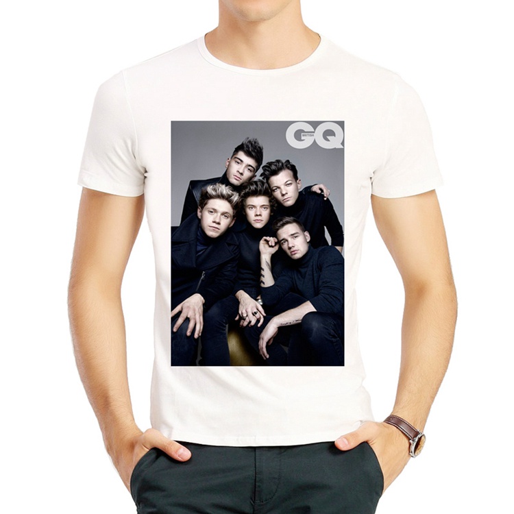 單向組合T歐美樂隊白色短袖1D圓領衣服男女One Direction T-shirt