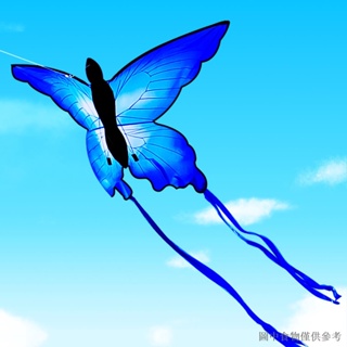 熱賣濰坊風箏 蝴蝶風箏 藍蝴蝶夜光LED風箏 新款成人兒童卡通線輪微風