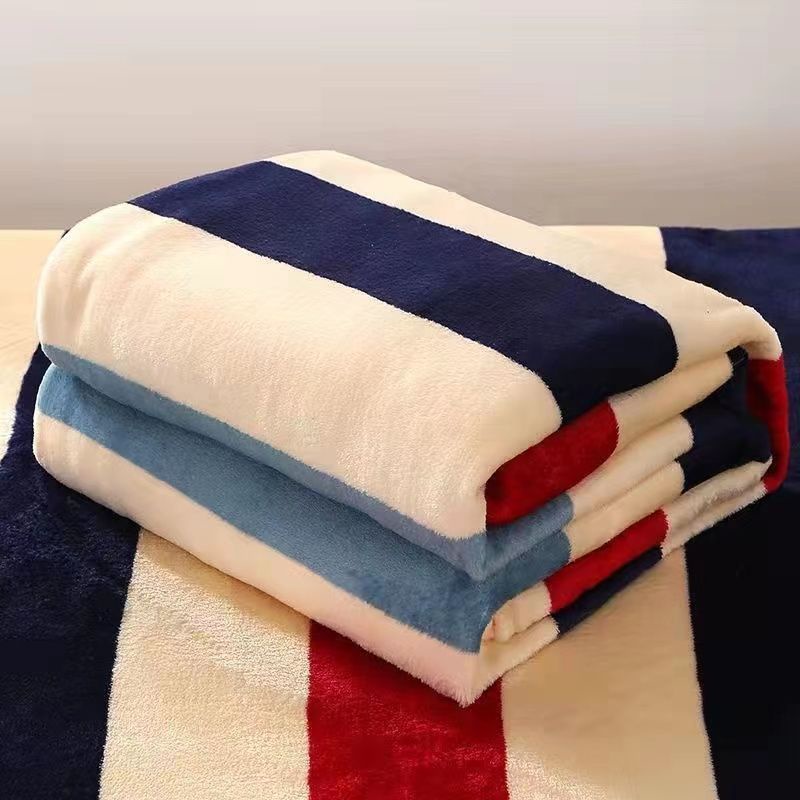 單面薄毛毯床單法蘭絨珊瑚絨四季毯子空調毯單雙人學生宿舍床單