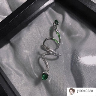 韓系💗鈦鋼戒指 嘻哈戒指 潮流戒指 男生戒指 女生戒指 斯萊特林綠靈蛇關節戒指女小眾設計in冷淡風潮酷個性法式暗黑風