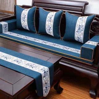 【可開發票】新中式紅木沙發坐墊可拆洗客廳實木家具羅漢床高密度海綿椅墊客製Asuna家