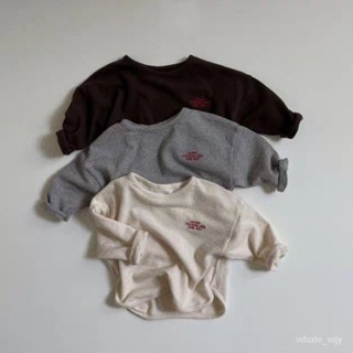 寶寶衣服 嬰兒衣服 韓版圓領長袖打底衣 寶寶純色衛衣 兒童外衣秋冬款 嬰兒長袖上衣 寶寶長袖
