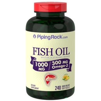 【Piping Rock】免運 Omega-3 魚油 Fish Oil 1000mg 240顆