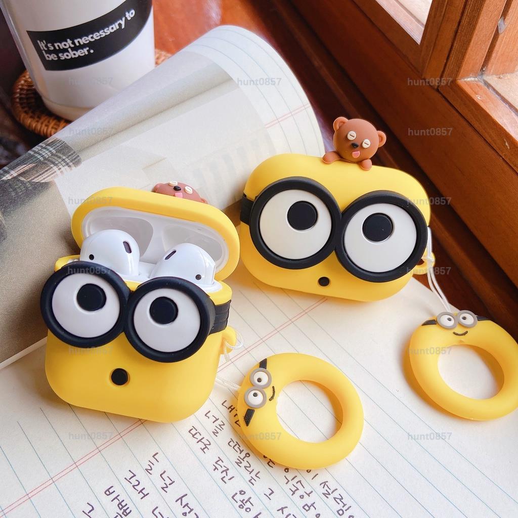 Airpods pro 1/2卡通保護殼Minions矽膠無線藍芽耳機套