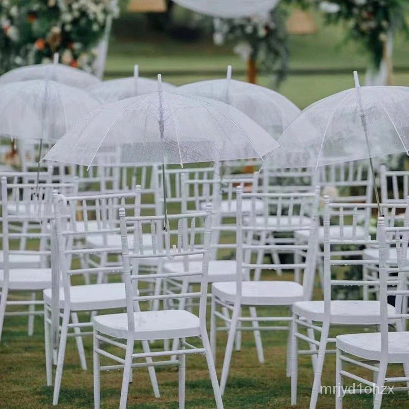竹節椅戶外坪白色婚禮鐵椅  婚慶宴會凳子金色酒店餐廳靠背椅子