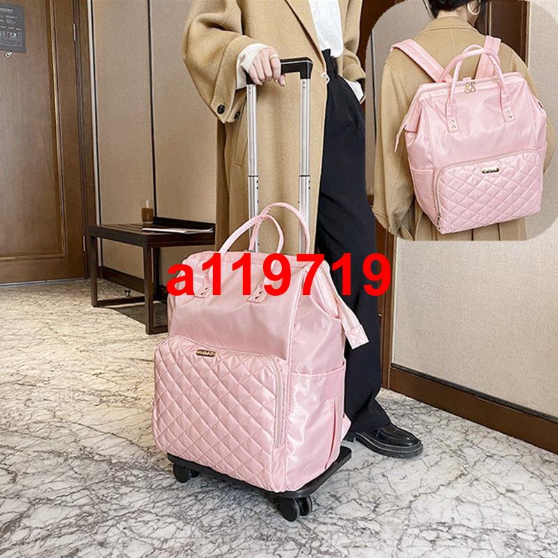 韓版 韓版旅行包女手提拉桿包大容量行李袋時尚拉包男女學生雙肩背箱包行李箱