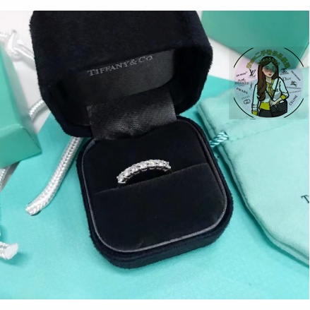 凯丽二手-Tiffany&amp;Co蒂芙尼 Tiffany Embrace 鑽石線戒 鉑金 鑽石 戒指 現貨