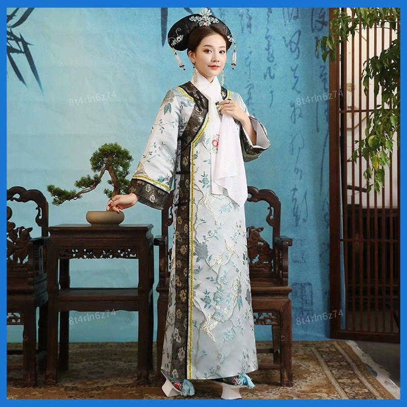 💥免運新款💥影視古裝如懿傳格格女清朝滿族福晉貴妃娘娘公主宮廷旗袍演出服裝