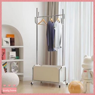 【Lovely home】清倉臺灣現貨24H出貨❤️免運 可移動衣帽架 臥室落地衣架 不鏽鋼掛衣架 收納衣架 衣服掛架