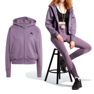 Adidas W Z.N.E. FZ 女 紫色 運動 休閒 百搭 連帽 外套 IN5132